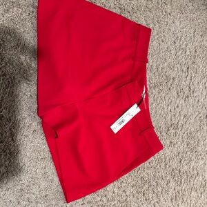 Alice + Olivia High Waist Red Shorts